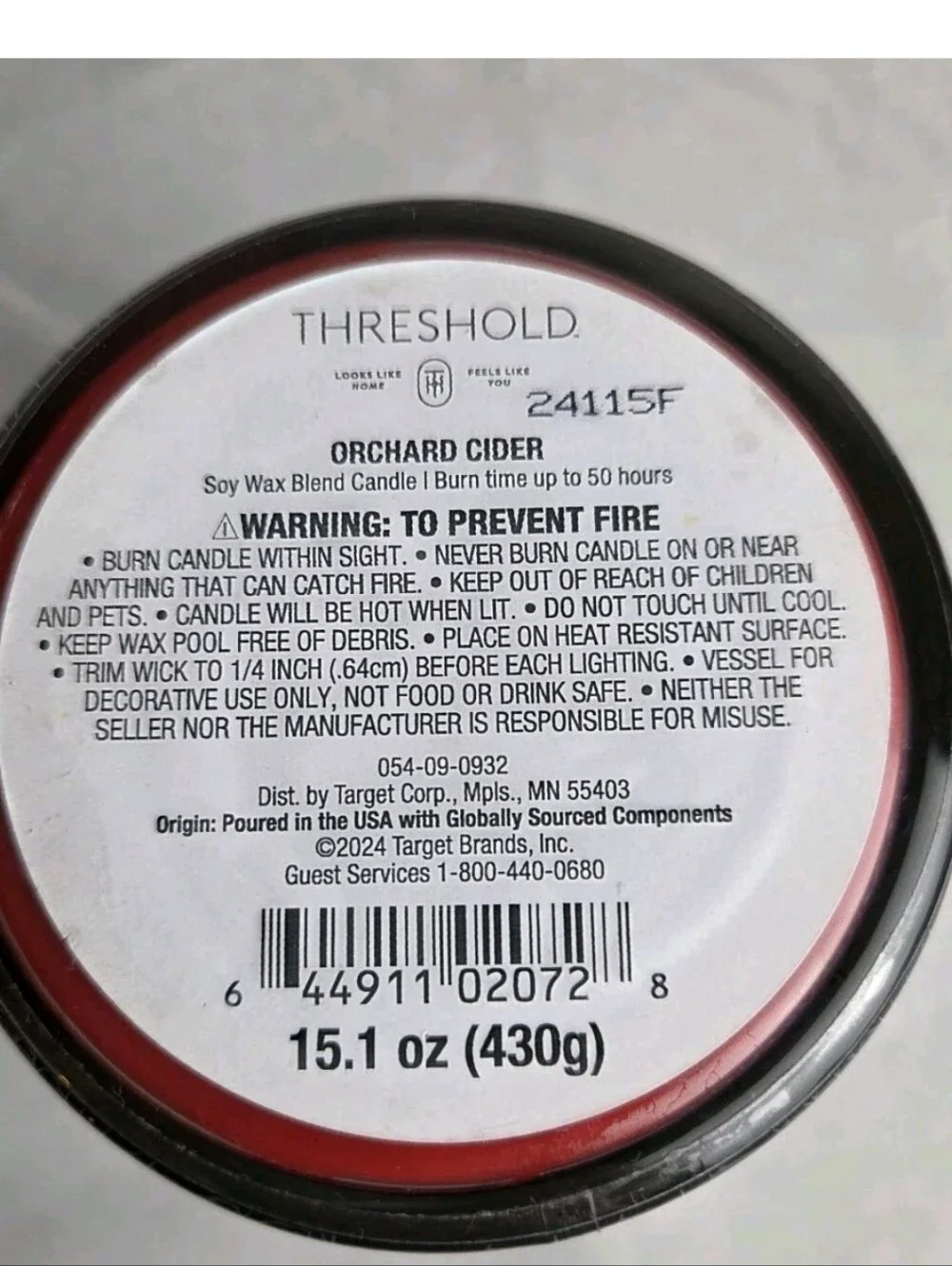 SPIDERWEB Halloween ORCHARD CIDER 2 Wick CANDLE 15.1 oz LIMITED ED Threshold NEW
